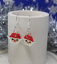 Mini Santa Beadwork Earrings - Skin Tone No. 2 - Image 5