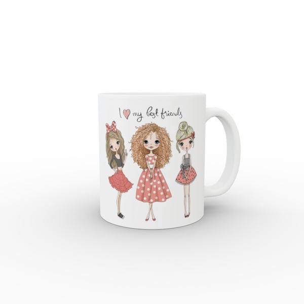 PERSONALISED COFFEE MUG BEST FRIENDS