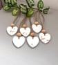 Set of white and Gold Hanging Aroma Stones 