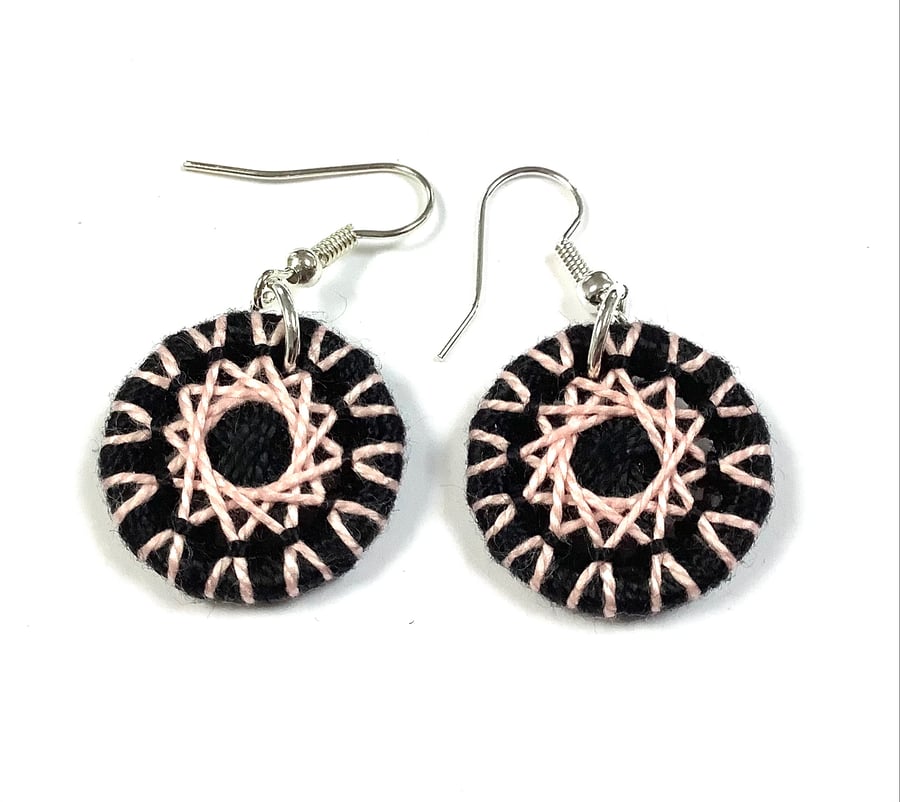 Textile Earrings 