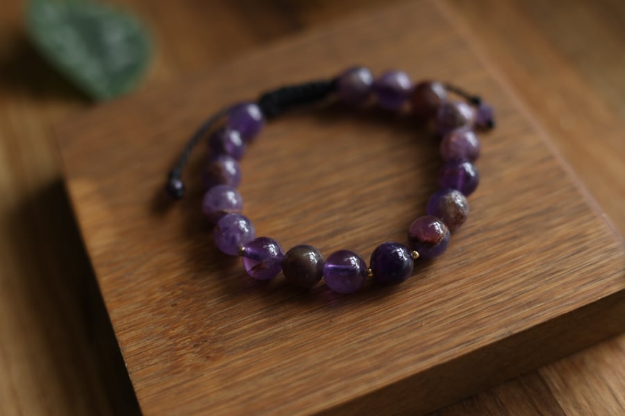 Natural Amethyst bracelet 6mm