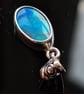 14mm x 9mm Lightning Ridge opal doublet pendant - Image 3
