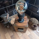 Steampunk voltmeter lamp 