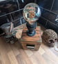 Steampunk voltmeter lamp 