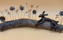 Driftwood and Hare Sculptures