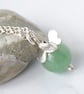 Aventurine and silver butterfly necklace, gemstone necklace, birthday gift idea - Image 7