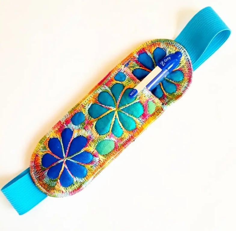 Elasticated Page Holder Bookmark with Pen 
