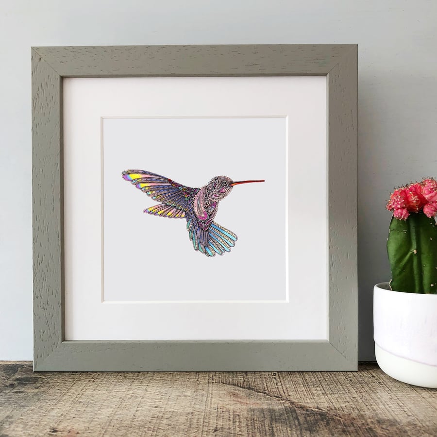 'Hummingbird' Framed Print