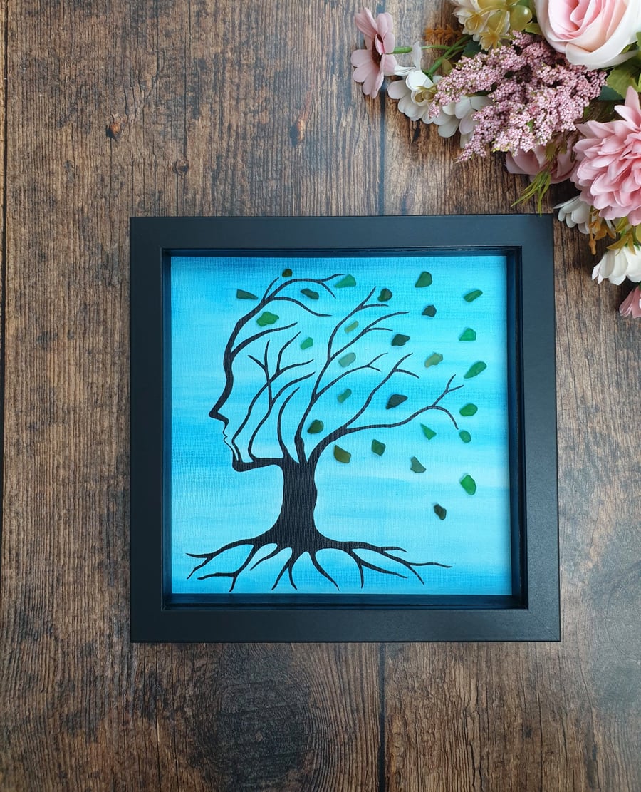 Sea glass Art - Letting Go