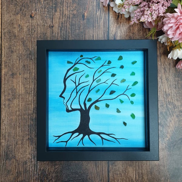 Sea glass Art - Letting Go