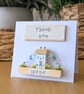 Thank You Card With Removable Wooden Cottage Gift - Image 3