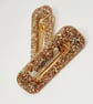 Gold Glitter Hair Clips - Image 6
