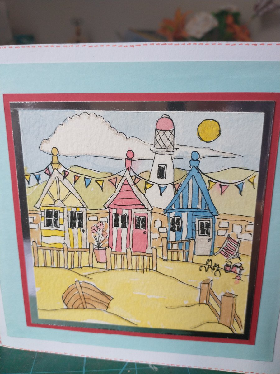 Seaside birthday card