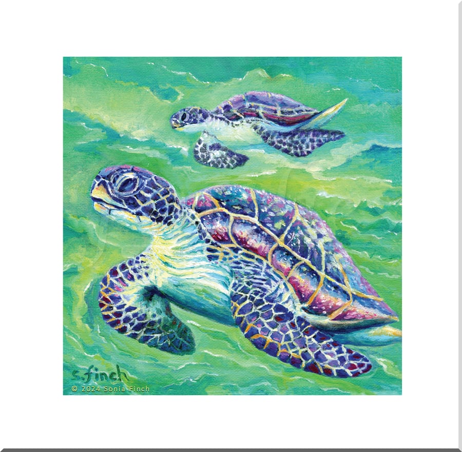 Spirit of Turtle - Blank Card with Nature Spirit Totem message