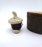 small glass acorn - Image 2
