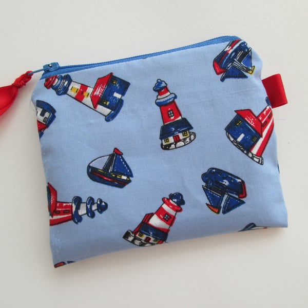 SALE Lighthouse   Coin Purse