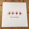 Christmas Card - Button Robins Christmas Card