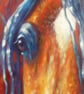 Four bay Arabian Horses oil on panoramic wide canvas - Image 5