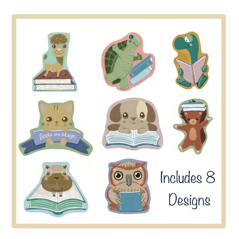 Reading Reward Animal Stickers - 24 Eco Friendly Stickers