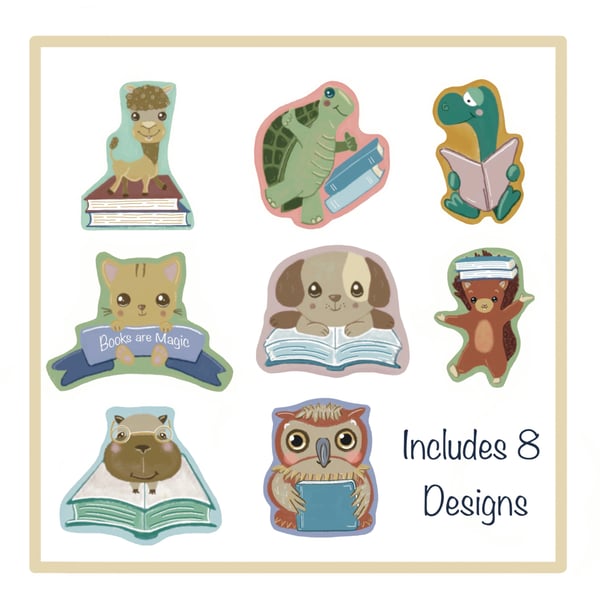 Reading Reward Animal Stickers - 24 Eco Friendly Stickers