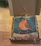 Robin Hand Painted Slate Coasters - Image 3