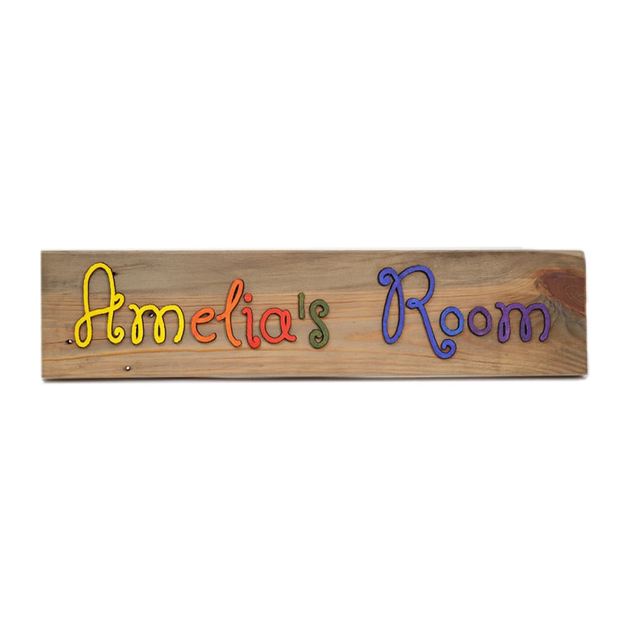 Personalised Bedroom Door Sign Folksy