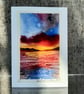 Sunrise. Blank Card. Original Painting. 260133