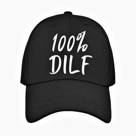 100% DILF Baseball Cap Headwear Cotton Comfort Men Dad Fathers Day Birthday Gift