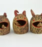 Wild beast salt or chilli pot with forked tongue spoon - Image 4