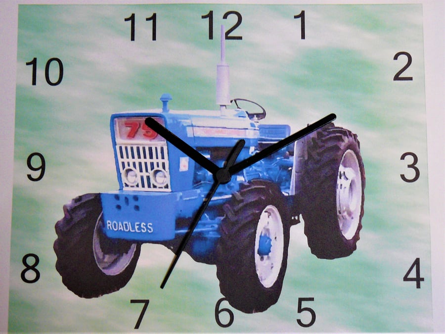 tractor roadless 75 wall hanging clock 75 ploughmaster clock frd wall clock