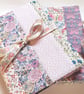 Taking Libertys - pink patchwork covered notebook - special price - Image 1