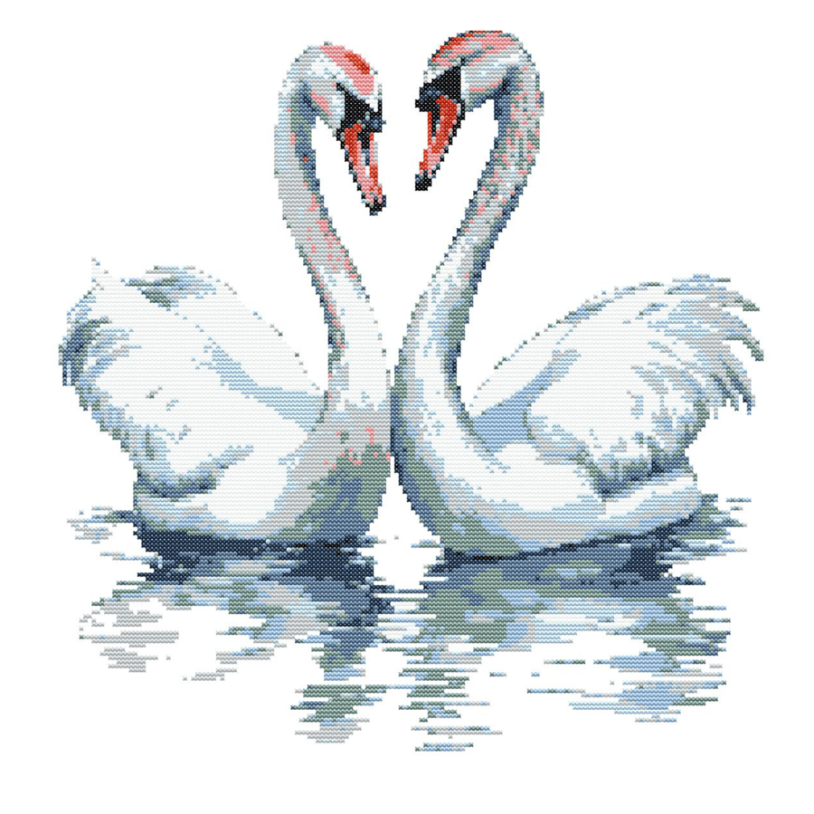 BEAUTIFUL SWANS - Cross Stitch Pattern - Cross Stitch Chart