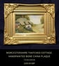 Worcestershire Thatched Cottage. Handpainted bone china plaque.  - Image 2