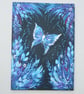 original art butterfly acrylic painting ( ref FA 51 C3 ) - Image 1
