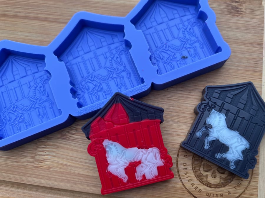 Haunted Carousel Wax Melt Silicone Mold for Wax... Folksy