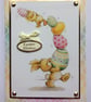Easter Wishes Card Chick Bunny Rabbit and Eggs Cute 3D Luxury Handmade Card - Image 1
