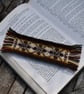 Fair Isle Knitted Bookmark, 100% Shetland Wool - Image 1