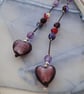 Sale-Ruby & Amethyst Lariat necklace - Image 2