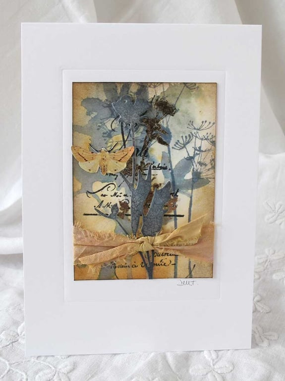 MIXED MEDIA  ART CARD FOR ANY OCCASION