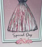 Luxury Birthday girl elegant dress birthday card - Image 6