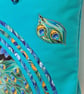 Turquoise green handbag,Peacock  - Image 3