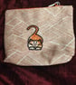 Cosmetic, Toiletries Bag with embroidered Cat