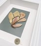 Madame de Maintenon - Original Botanical Wall Art with Gold and Petals - Image 2