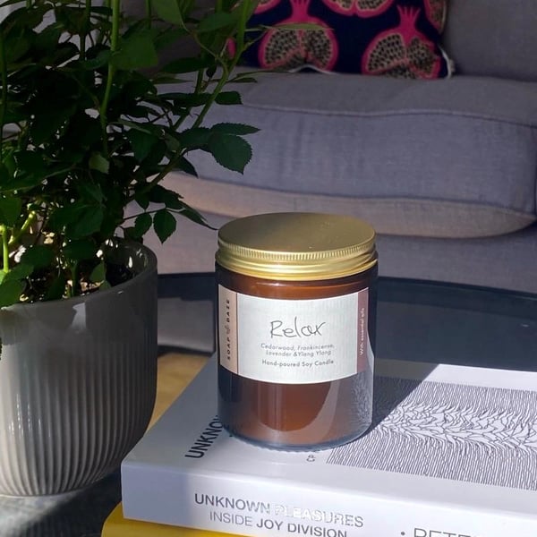 Relax Soy Wax Aromatherapy Candle