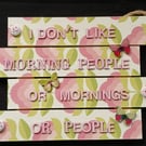 Hand decorated hanging wooden sign 