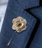 Flower Lapel Pin, Cream Flower, Wedding Buttonhole, Boutonniere  - Image 3