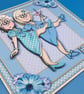 Funnu Sister Birthday Card, Decoupage, Handmade - Image 2