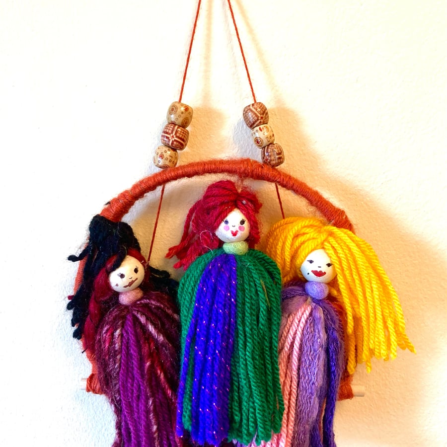 Halloween Yarn dolls