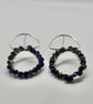 Silver and Faceted Iolite Drop Earrings,  - Image 5