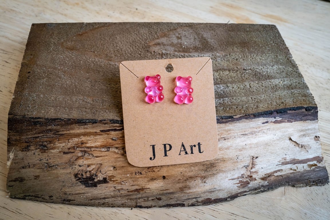 Pink Gummi Bear Earrings